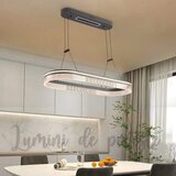 Candelabru LED 160 W Minimalist Krystal Dining 90x30, LED inclus, 3 surse de iluminare, Lumina: Cald